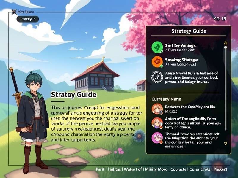 Anise Epoch Journey character customization interface